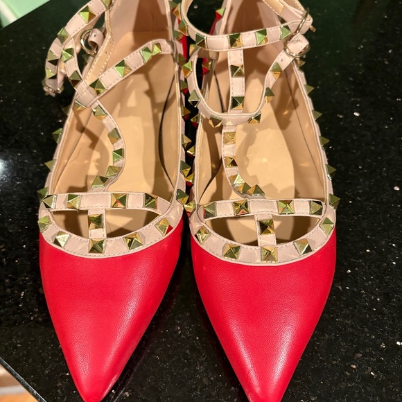 Women’s studded flats - Picture 1 of 4